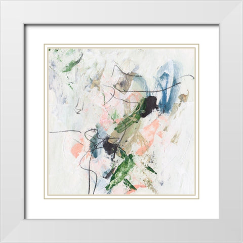 Approaching Spring II White Modern Wood Framed Art Print with Double Matting by Wang, Melissa