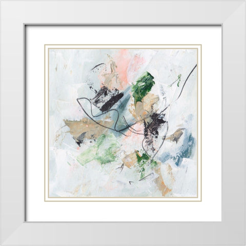 Approaching Spring III White Modern Wood Framed Art Print with Double Matting by Wang, Melissa