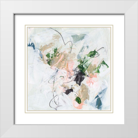 Approaching Spring IV White Modern Wood Framed Art Print with Double Matting by Wang, Melissa