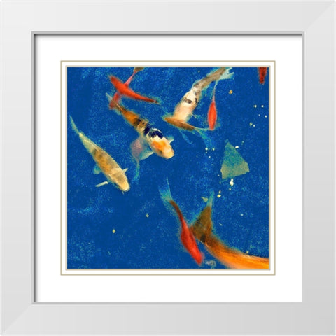 Swimming Lessons II White Modern Wood Framed Art Print with Double Matting by Ludwig, Alicia