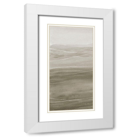 Foggy I White Modern Wood Framed Art Print with Double Matting by Ludwig, Alicia