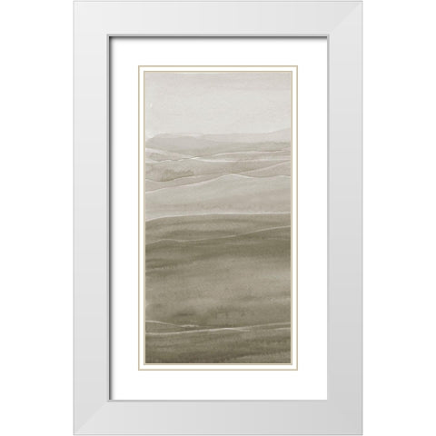 Foggy I White Modern Wood Framed Art Print with Double Matting by Ludwig, Alicia