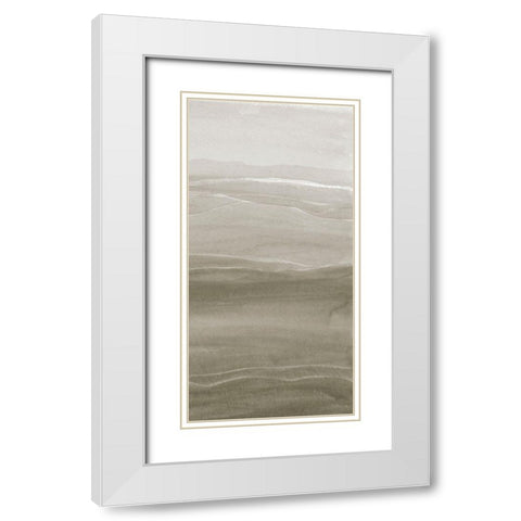 Foggy II White Modern Wood Framed Art Print with Double Matting by Ludwig, Alicia