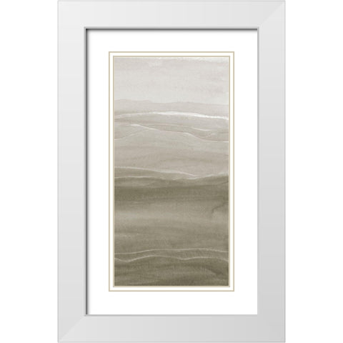 Foggy II White Modern Wood Framed Art Print with Double Matting by Ludwig, Alicia