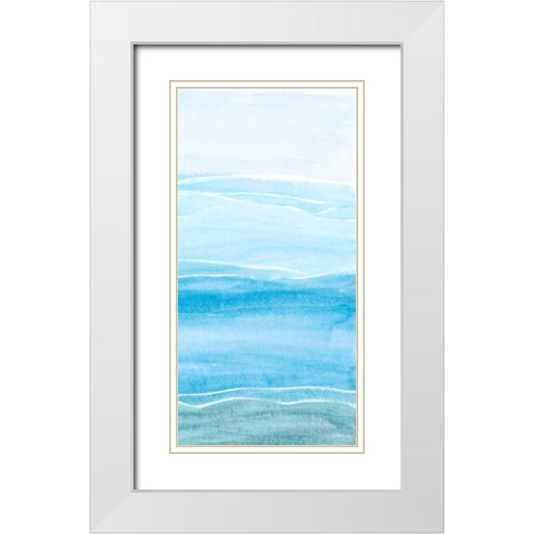 Wavy II White Modern Wood Framed Art Print with Double Matting by Ludwig, Alicia