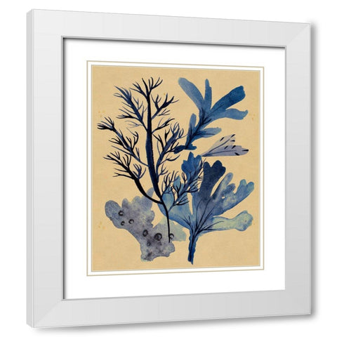 Underwater Forest I White Modern Wood Framed Art Print with Double Matting by Wang, Melissa