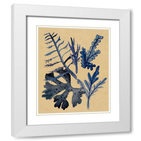 Underwater Forest II White Modern Wood Framed Art Print with Double Matting by Wang, Melissa