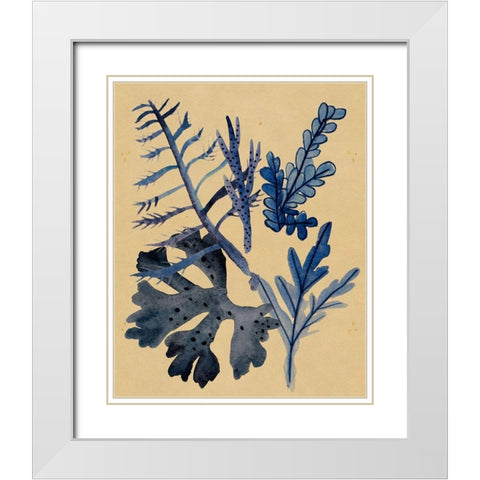 Underwater Forest II White Modern Wood Framed Art Print with Double Matting by Wang, Melissa