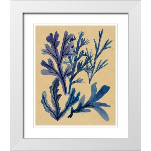 Underwater Forest IV White Modern Wood Framed Art Print with Double Matting by Wang, Melissa