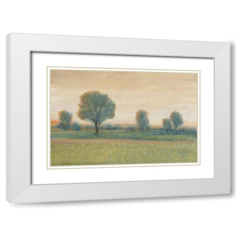 Path at Sunset I White Modern Wood Framed Art Print with Double Matting by OToole, Tim