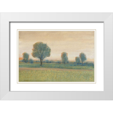 Path at Sunset I White Modern Wood Framed Art Print with Double Matting by OToole, Tim