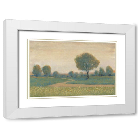 Path at Sunset II White Modern Wood Framed Art Print with Double Matting by OToole, Tim