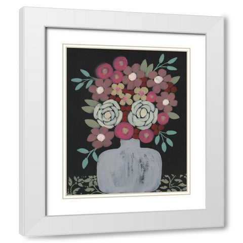 Bundle of Flowers I White Modern Wood Framed Art Print with Double Matting by Moore, Regina