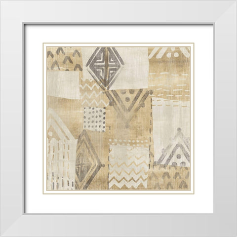 Sacred Windows II White Modern Wood Framed Art Print with Double Matting by Vess, June Erica