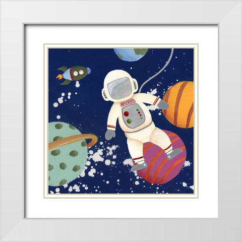 Future Space Explorer II White Modern Wood Framed Art Print with Double Matting by Moore, Regina