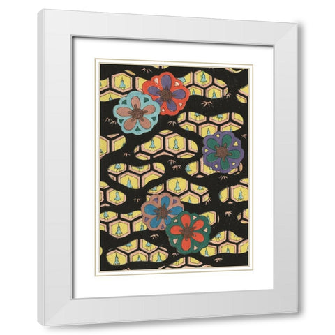 Japanese Graphic Design III White Modern Wood Framed Art Print with Double Matting by Furuya, Korin