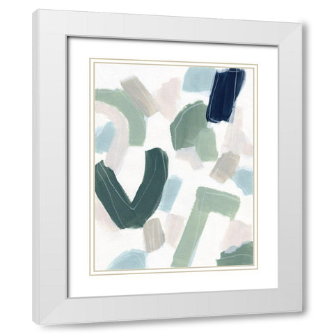 Litmus Test I White Modern Wood Framed Art Print with Double Matting by Vess, June Erica