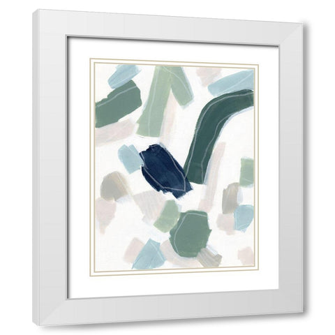 Litmus Test II White Modern Wood Framed Art Print with Double Matting by Vess, June Erica