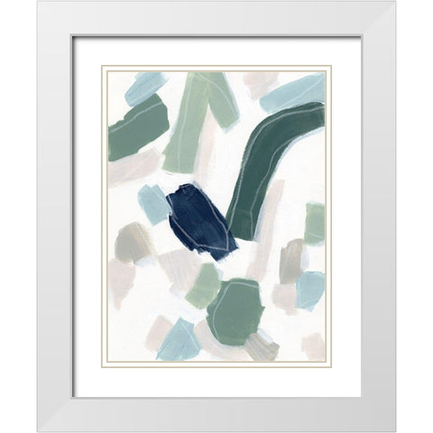 Litmus Test II White Modern Wood Framed Art Print with Double Matting by Vess, June Erica