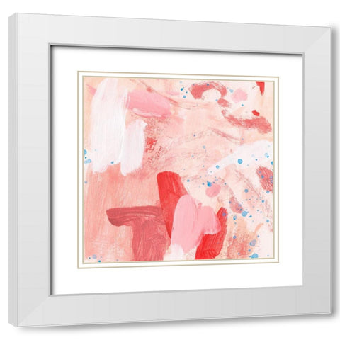 Pink Sky II White Modern Wood Framed Art Print with Double Matting by Wang, Melissa