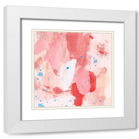 Pink Sky III White Modern Wood Framed Art Print with Double Matting by Wang, Melissa
