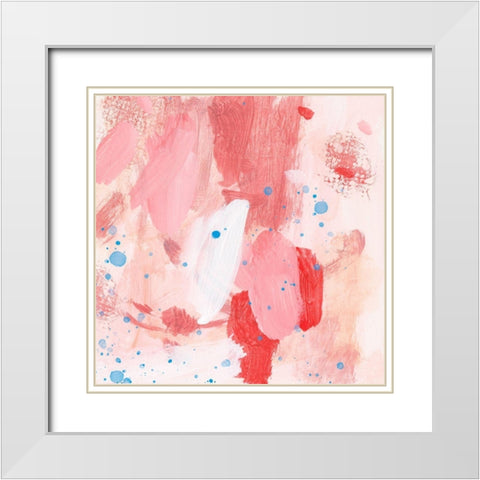 Pink Sky III White Modern Wood Framed Art Print with Double Matting by Wang, Melissa