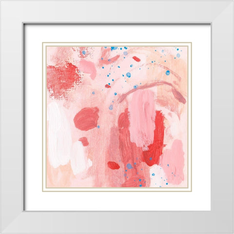 Pink Sky IV White Modern Wood Framed Art Print with Double Matting by Wang, Melissa