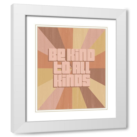 All Kinds I White Modern Wood Framed Art Print with Double Matting by Popp, Grace