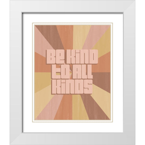 All Kinds I White Modern Wood Framed Art Print with Double Matting by Popp, Grace