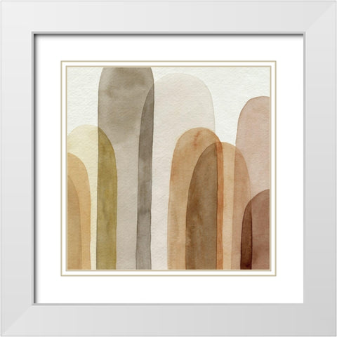 Desert Watercolor Arches II White Modern Wood Framed Art Print with Double Matting by Popp, Grace