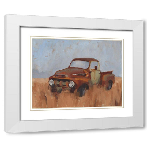 Farm Truck VI White Modern Wood Framed Art Print with Double Matting by Green, Jacob