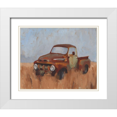 Farm Truck VI White Modern Wood Framed Art Print with Double Matting by Green, Jacob