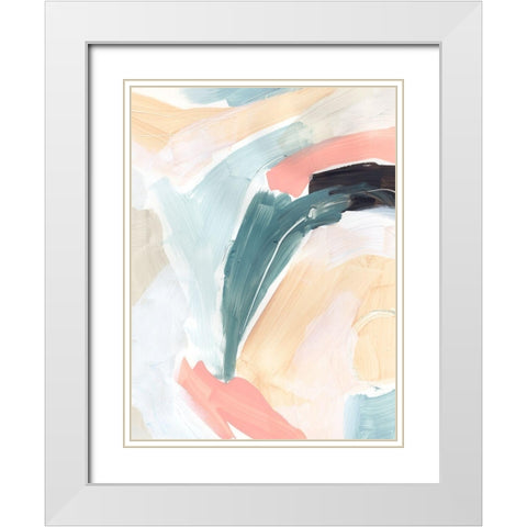Cycle Swatch I White Modern Wood Framed Art Print with Double Matting by Vess, June Erica