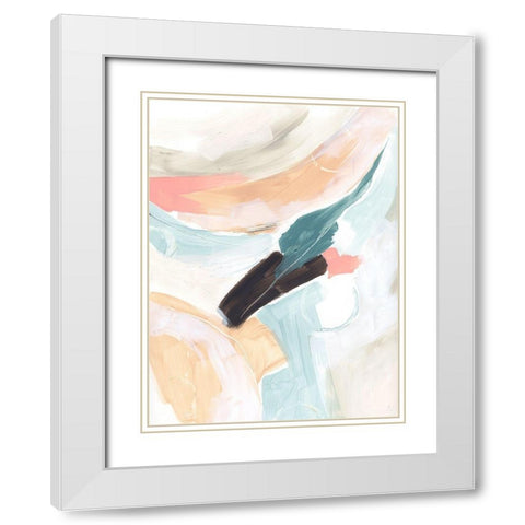 Cycle Swatch II White Modern Wood Framed Art Print with Double Matting by Vess, June Erica