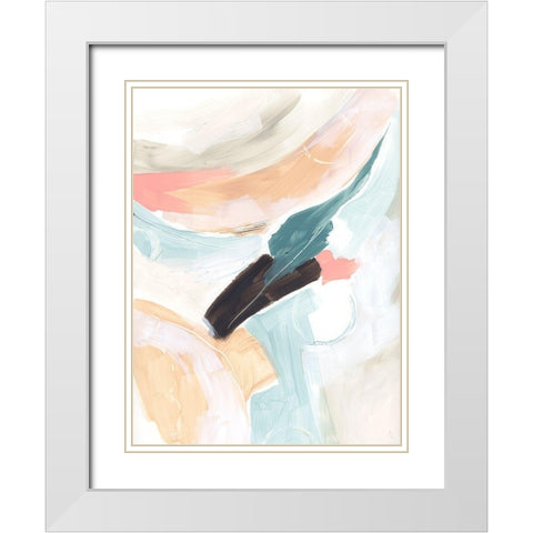 Cycle Swatch II White Modern Wood Framed Art Print with Double Matting by Vess, June Erica