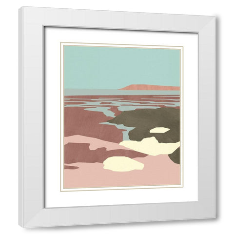 Saltwater Sea II White Modern Wood Framed Art Print with Double Matting by Green, Jacob