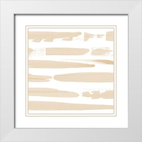 Sand Swipe II White Modern Wood Framed Art Print with Double Matting by Popp, Grace