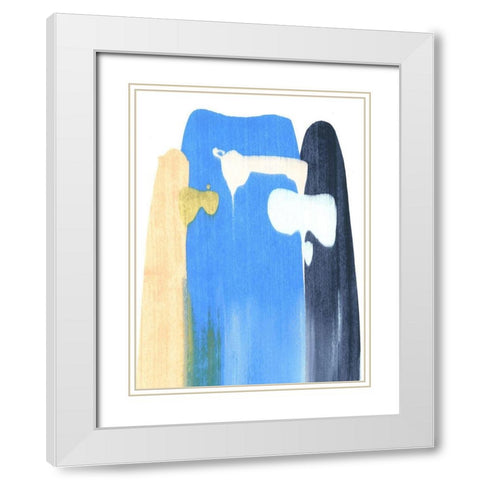 Landslide II White Modern Wood Framed Art Print with Double Matting by Caroline, Emma