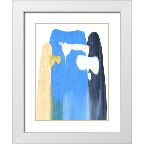Landslide II White Modern Wood Framed Art Print with Double Matting by Caroline, Emma