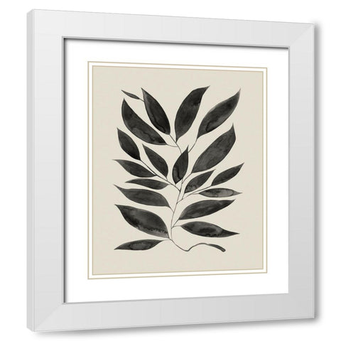 Branched Composition I White Modern Wood Framed Art Print with Double Matting by Popp, Grace