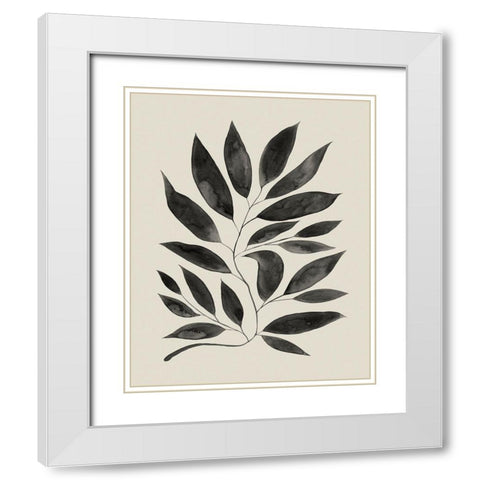 Branched Composition II White Modern Wood Framed Art Print with Double Matting by Popp, Grace