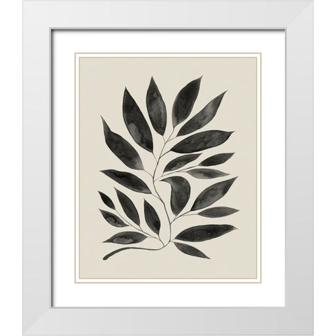 Branched Composition II White Modern Wood Framed Art Print with Double Matting by Popp, Grace