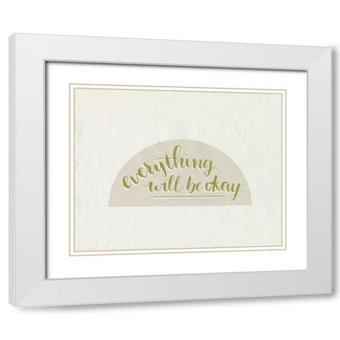 Daily Reminders I White Modern Wood Framed Art Print with Double Matting by Popp, Grace