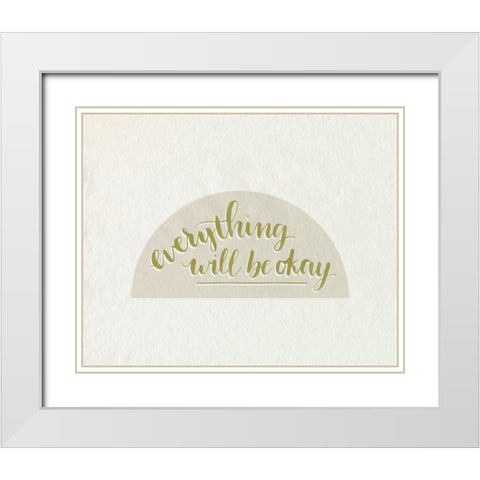 Daily Reminders I White Modern Wood Framed Art Print with Double Matting by Popp, Grace