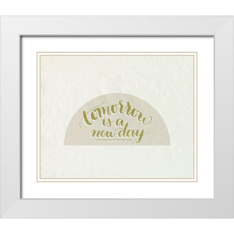 Daily Reminders II White Modern Wood Framed Art Print with Double Matting by Popp, Grace