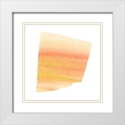 New Horizons I White Modern Wood Framed Art Print with Double Matting by Caroline, Emma
