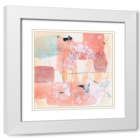 Warm Underneath II White Modern Wood Framed Art Print with Double Matting by Wang, Melissa