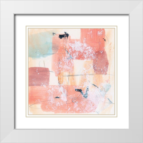 Warm Underneath II White Modern Wood Framed Art Print with Double Matting by Wang, Melissa