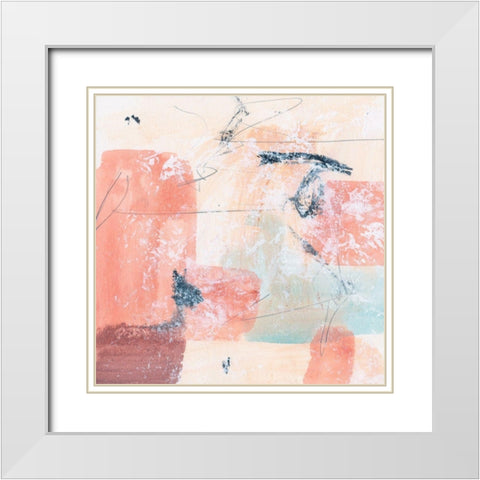 Warm Underneath III White Modern Wood Framed Art Print with Double Matting by Wang, Melissa