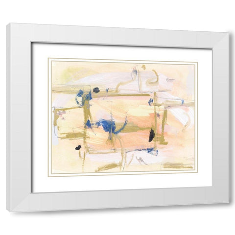 Sunrise City I White Modern Wood Framed Art Print with Double Matting by Wang, Melissa